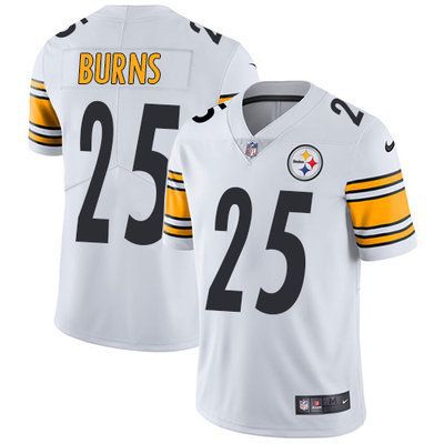 Men Pittsburgh Steelers 25 Artie Burns Nike White Vapor Limited NFL Jersey